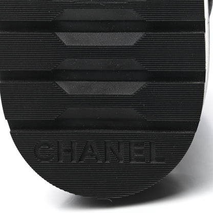 Chanel Shiny Goatskin Calfskin Quilted Lace Up Combat Boots 37 Black 6 of 9