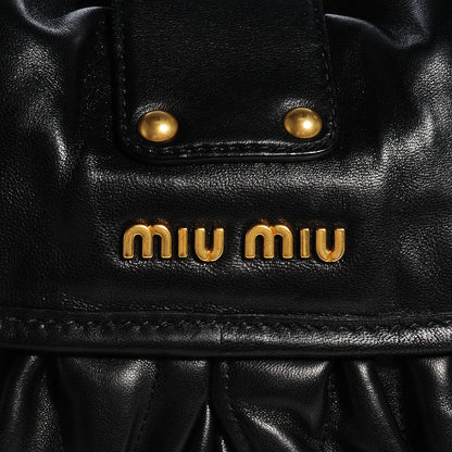 Miu Miu Nappa Matelasse Coffer Hobo Black 9 of 9