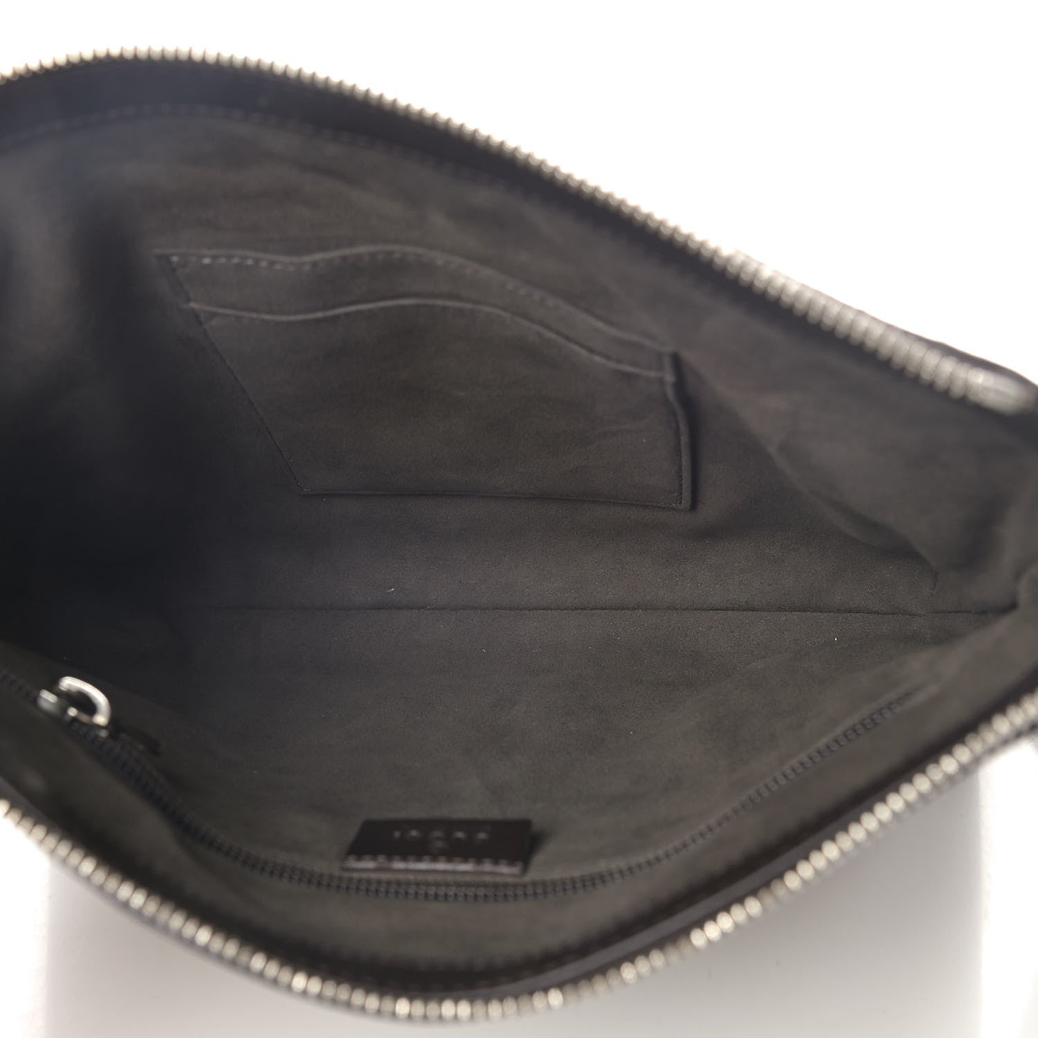 Gucci GG Supreme Monogram Selleria Calfskin Small Flat Messenger Bag Beige Ebony Cocoa Marrone Scuro 4 of 11