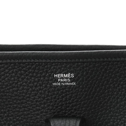 Hermes Taurillon Clemence Evelyne III PM Black 6 of 10