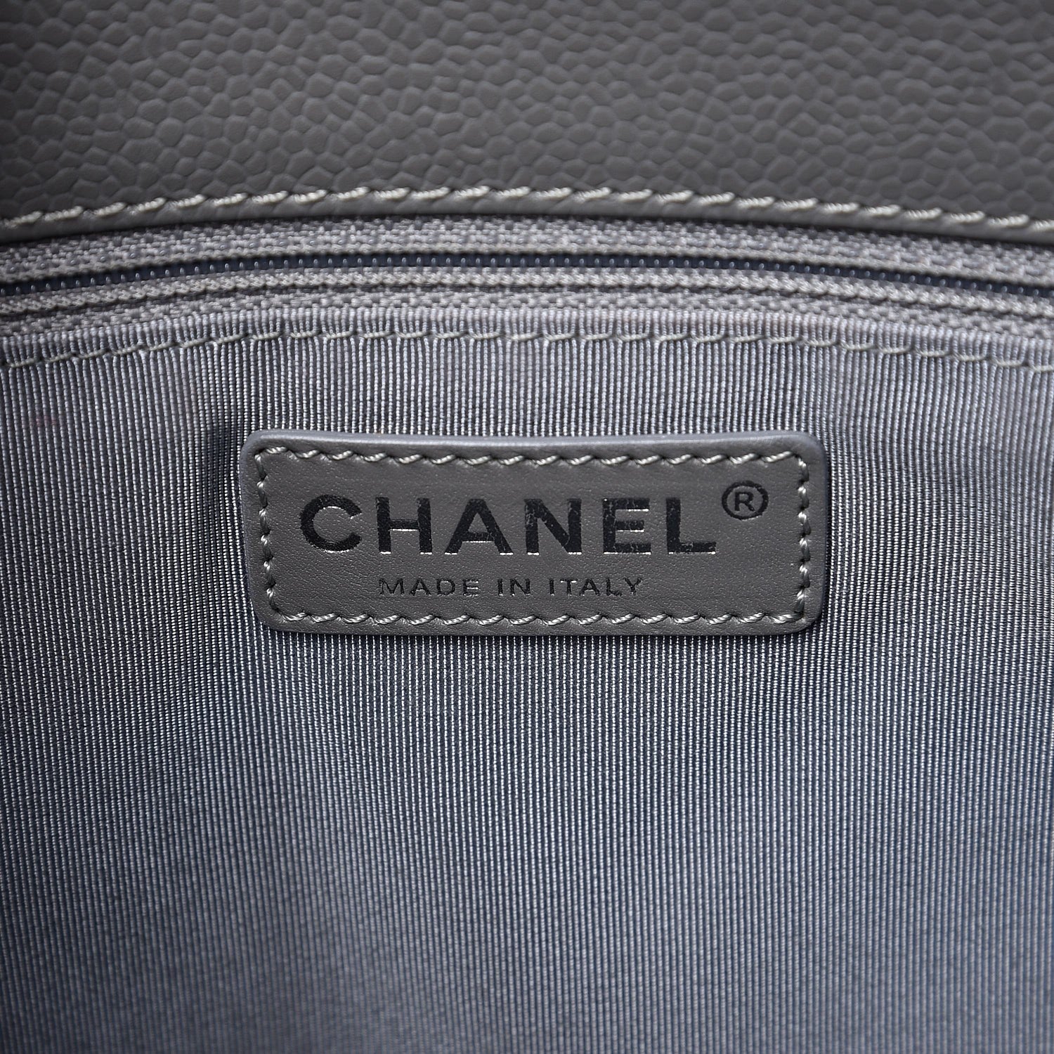 Chanel Caviar Quilted Grand Shopping Tote GST Grey 6 of 9