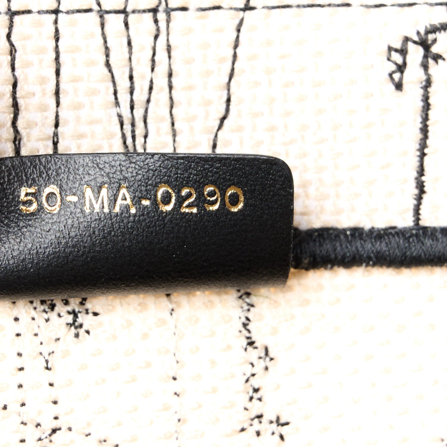 Christian Dior Canvas Embroidered Zodiac Book Tote Latte Multicolor 7 of 10