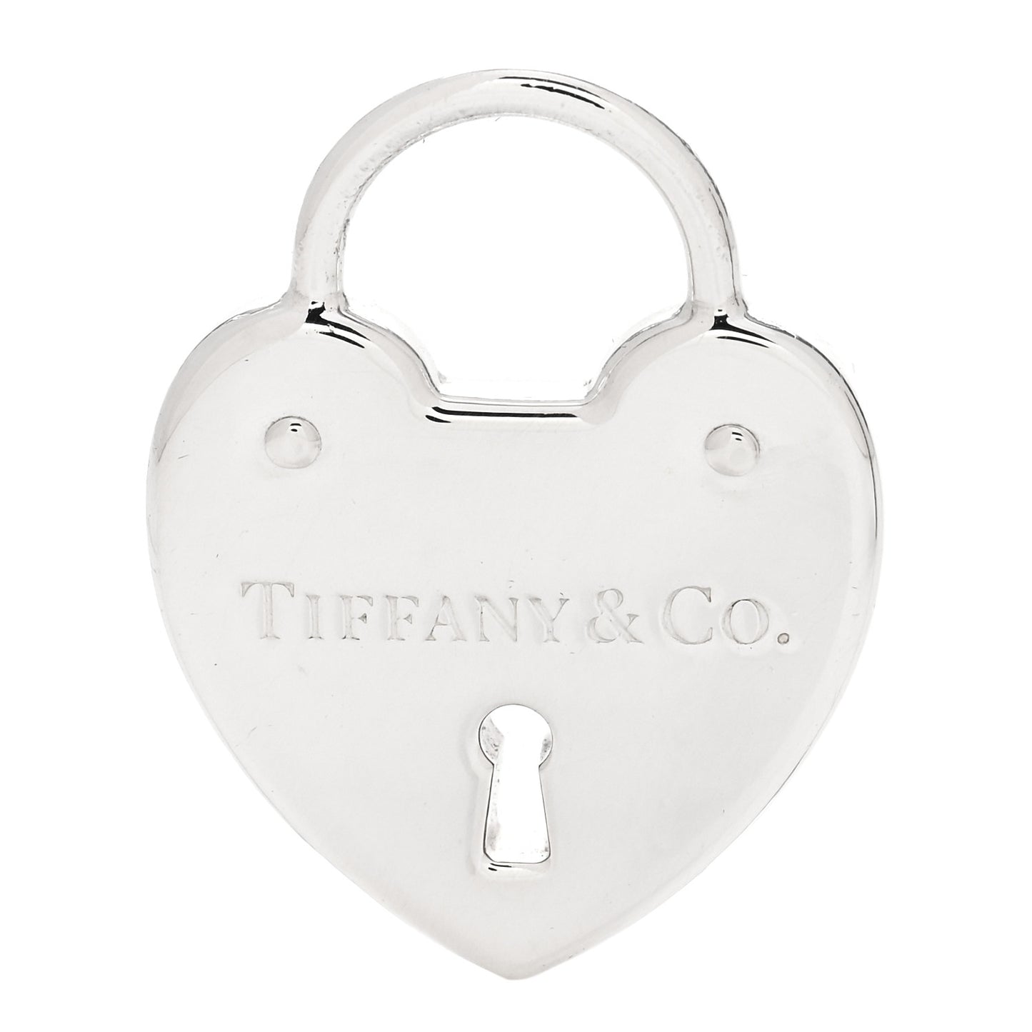 Sterling Silver Heart Lock Pendant