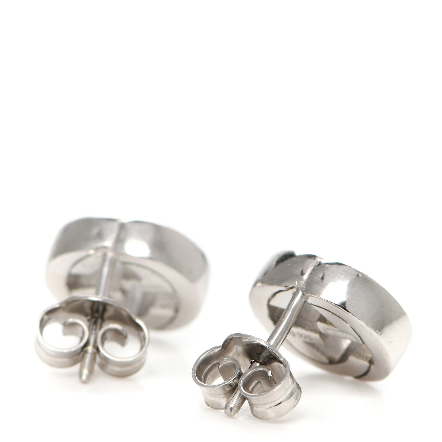 Gucci Sterling Silver Interlocking GG Stud Earrings 3 of 5