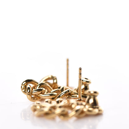 Christian Dior Danseuse Etoile Chain Earrings Gold 3 of 5