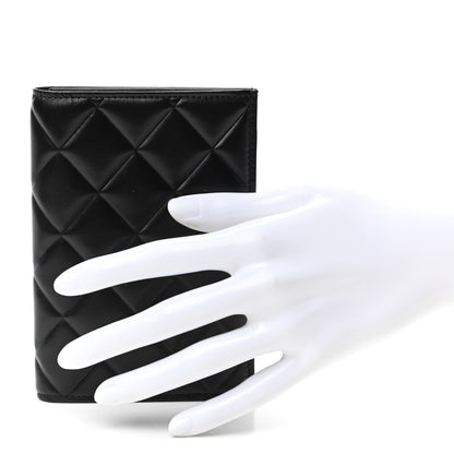 Chanel Calfskin Quilted Passport Holder Black 2 of 6