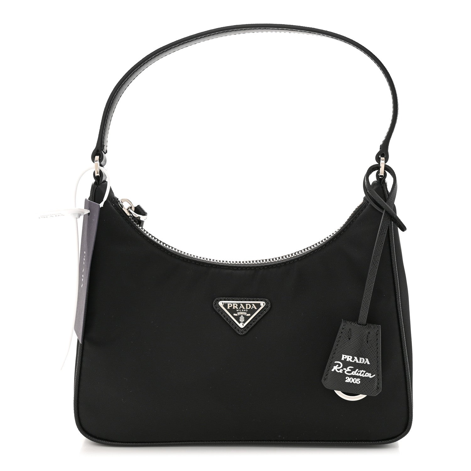 Prada Tessuto Nylon Saffiano Mini Re-Edition 2005 Bag Black 1 of 11
