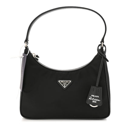 Prada Tessuto Nylon Saffiano Mini Re-Edition 2005 Bag Black 1 of 11