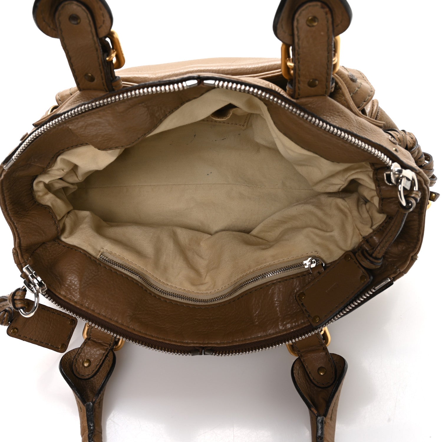 Chloe Calfskin Medium Paddington Capsule Satchel Elephant 5 of 10