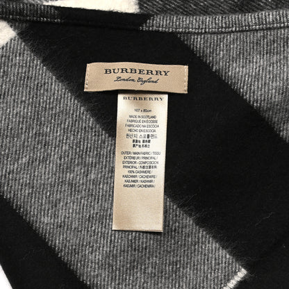 Burberry Cashmere Giant House Check Cape Scarf Black 3 of 3