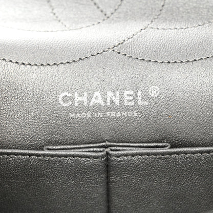 Chanel Metallic Aged Calfskin Quilted 2.55 Reissue 227 Flap Dark Silver 6 of 12