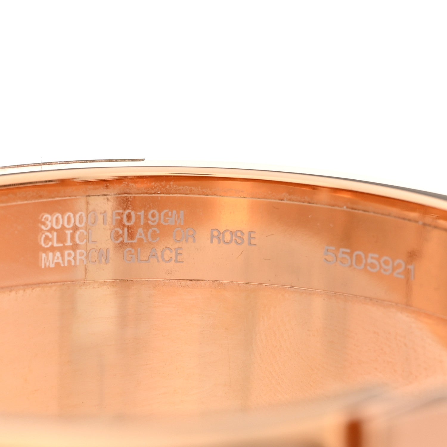 Hermes Enamel Wide Clic Clac H Bracelet GM Marron Glace 5 of 6