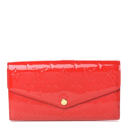 Louis Vuitton Vernis Sarah Wallet NM Cherry 1 of 6