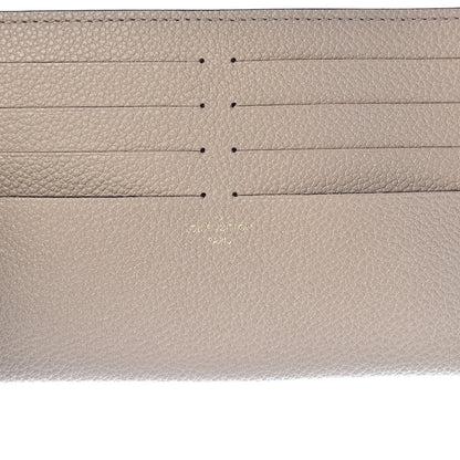 Louis Vuitton Calfskin Felicie Chain Wallet Card Holder Insert Tourterelle 6 of 6