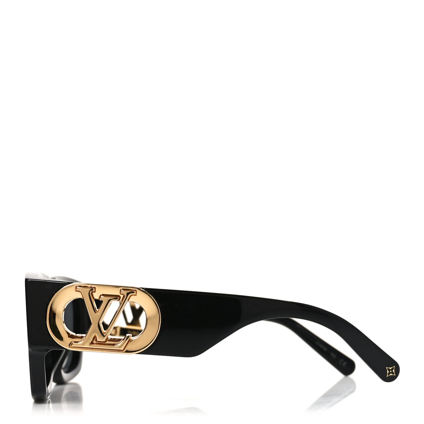 Acetate LV Link Square Sunglasses Z1478E Black