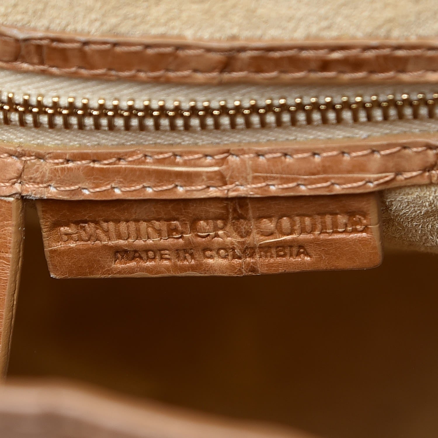 Nancy Gonzalez Crocodile Tote Tan 7 of 15