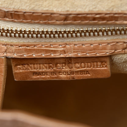 Nancy Gonzalez Crocodile Tote Tan 7 of 15