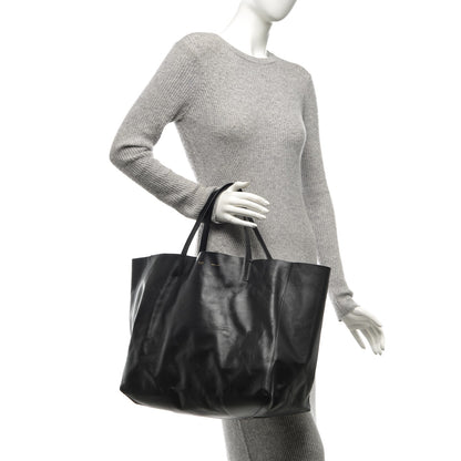 Celine Lambskin Horizontal Cabas Black 2 of 7