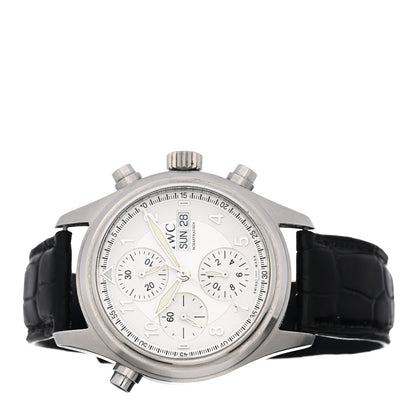 IWC Stainless Steel Alligator 42mm Spitfire Double Chronograph Automatic Watch IW371343 2 of 4