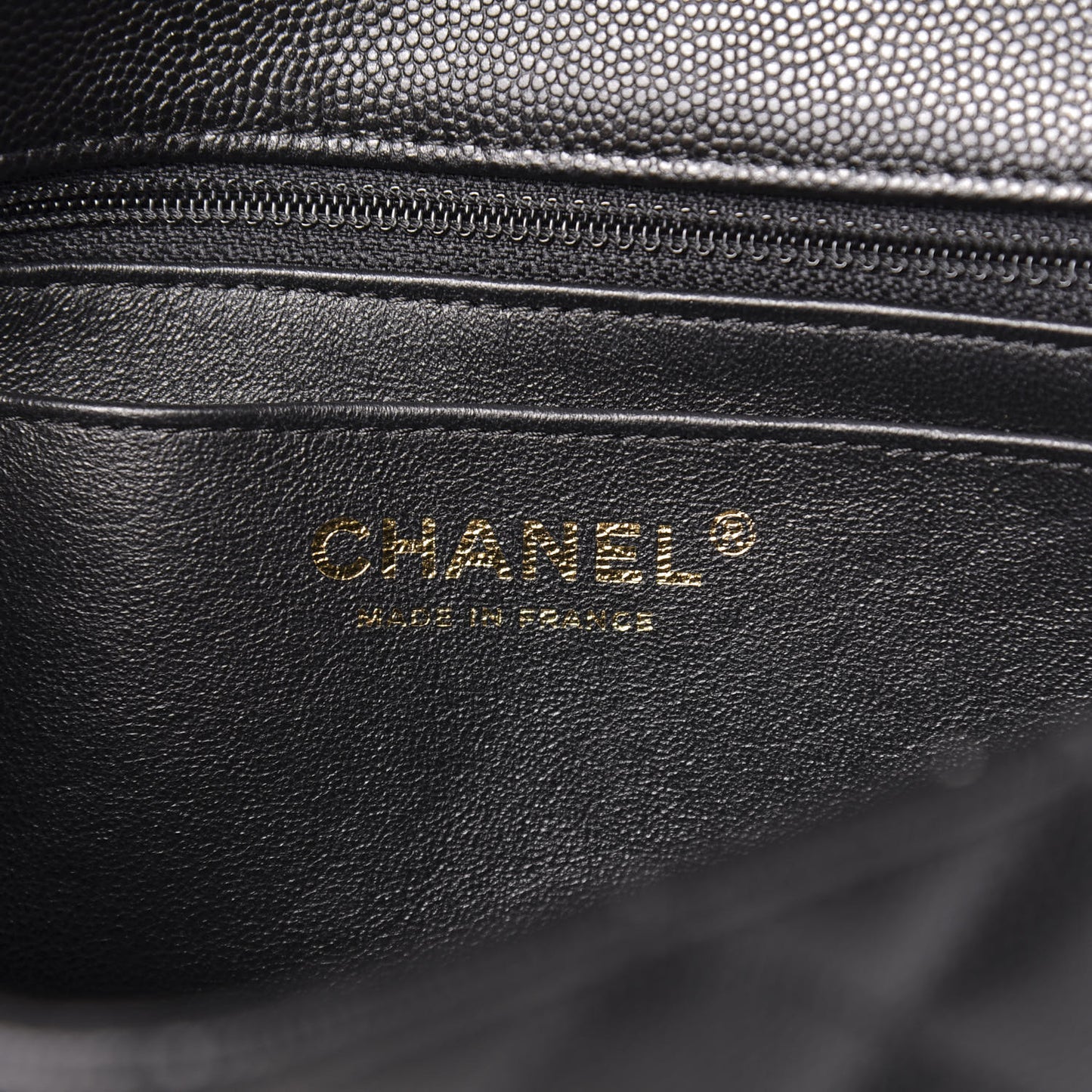 Caviar Quilted Mini Rectangular Flap Black