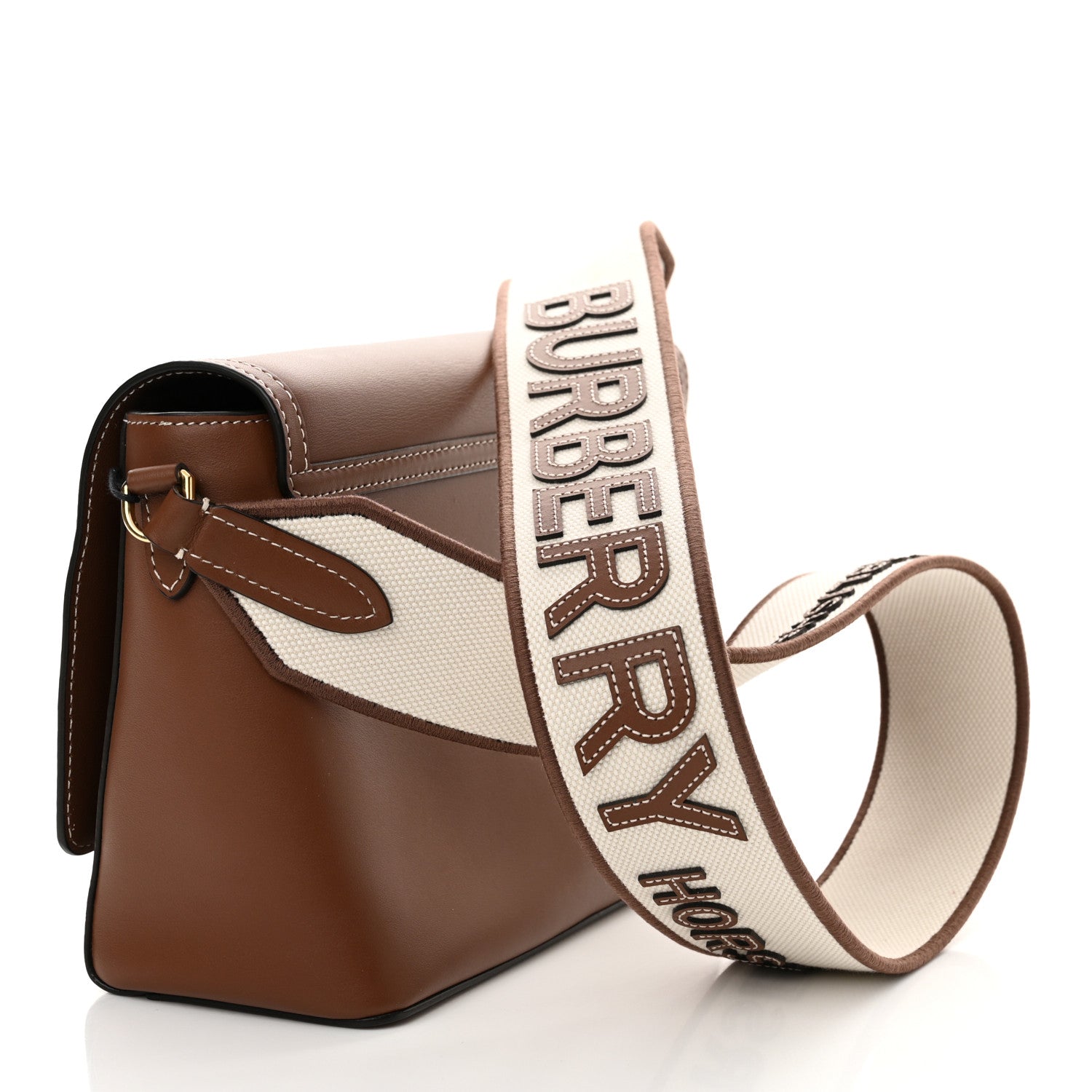 Burberry Calfskin Note Crossbody Bag Tan 3 of 13