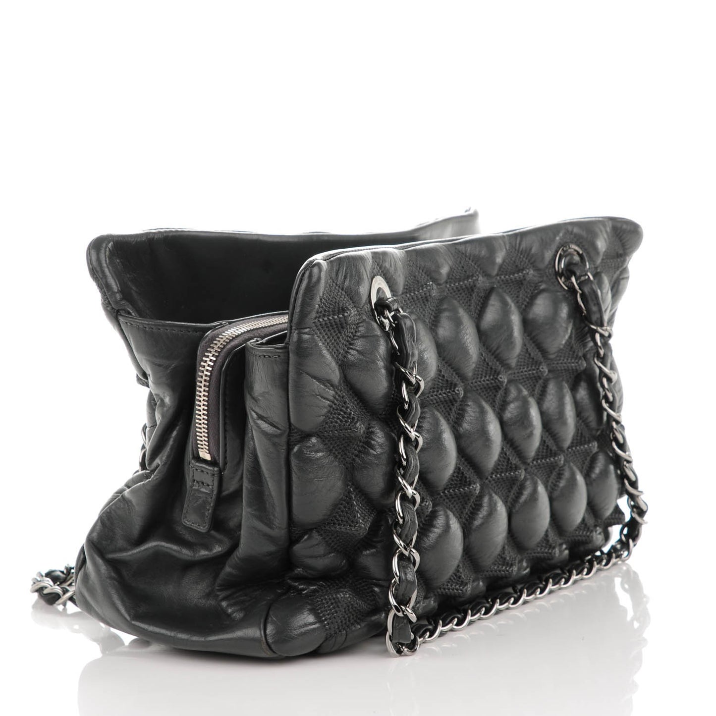Lambskin Small Stravinsky Tote Grey