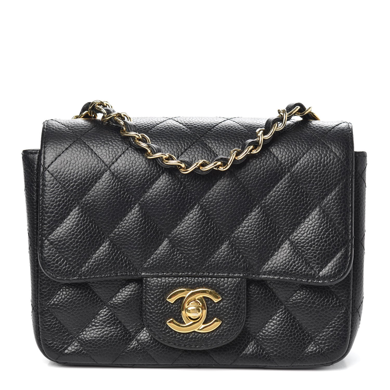 Chanel Caviar Quilted Mini Square Flap Black 1 of 9