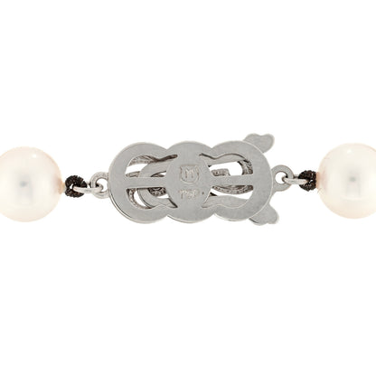 Mikimoto 18K White Gold Akoya Pearl 7.5-8mm Strand Bracelet 3 of 3