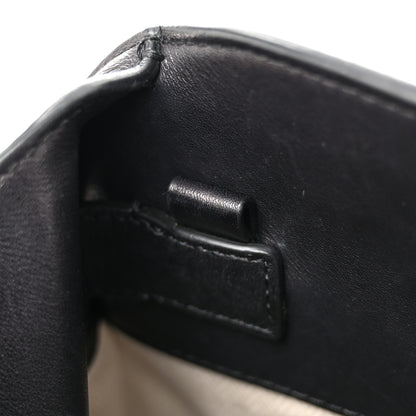 The Row Polished Saddle Calfskin Soft Margaux 12 Black 11 of 11