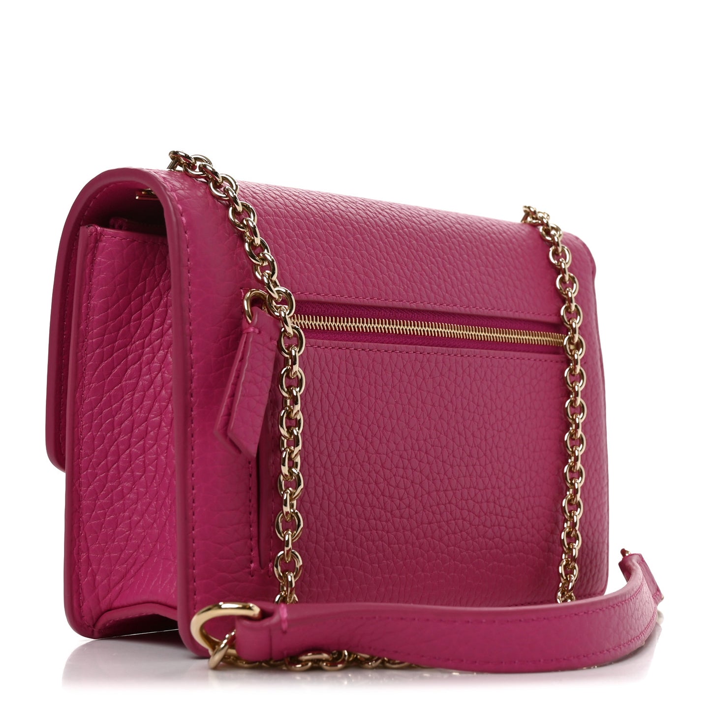 Small Classic Grain Calfskin Small Darley Mulberry Pink