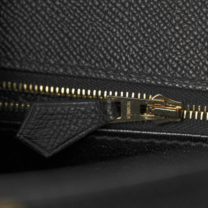 Hermes Epsom Kelly Sellier 25 Black 21 of 38