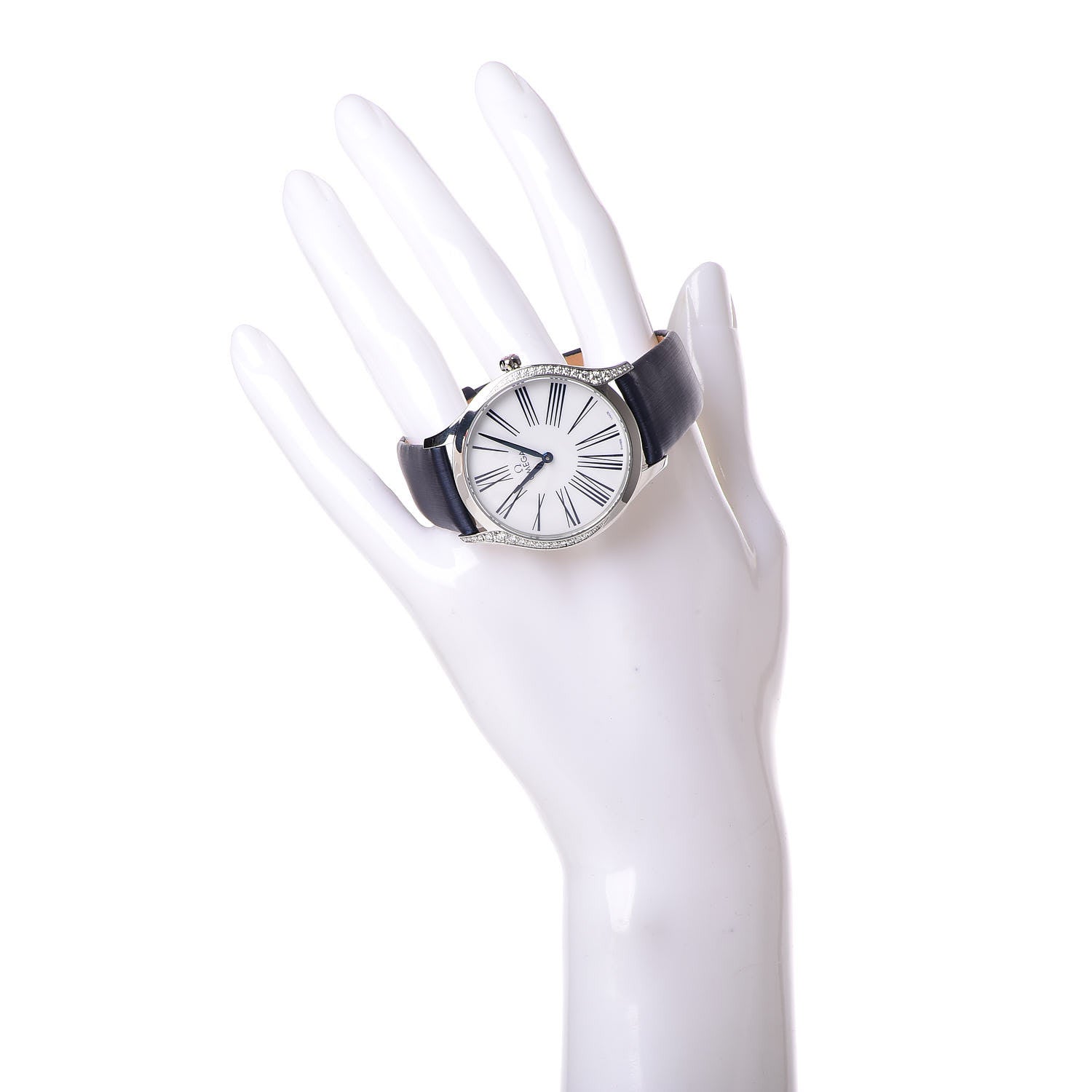 Omega Stainless Steel Satin Diamond Bezel 36mm De Ville Tresor Quartz Watch White 428.17.36.60.04.001 2 of 10