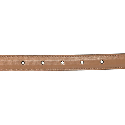 Gucci Azalea Calfskin Enamel Monochrome Double G 20mm Belt 100 40 Camelia 3 of 5