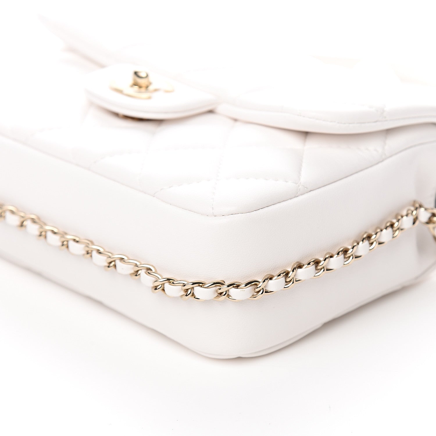 Chanel Lambskin Quilted Small My Precious Flap White 8 of 10