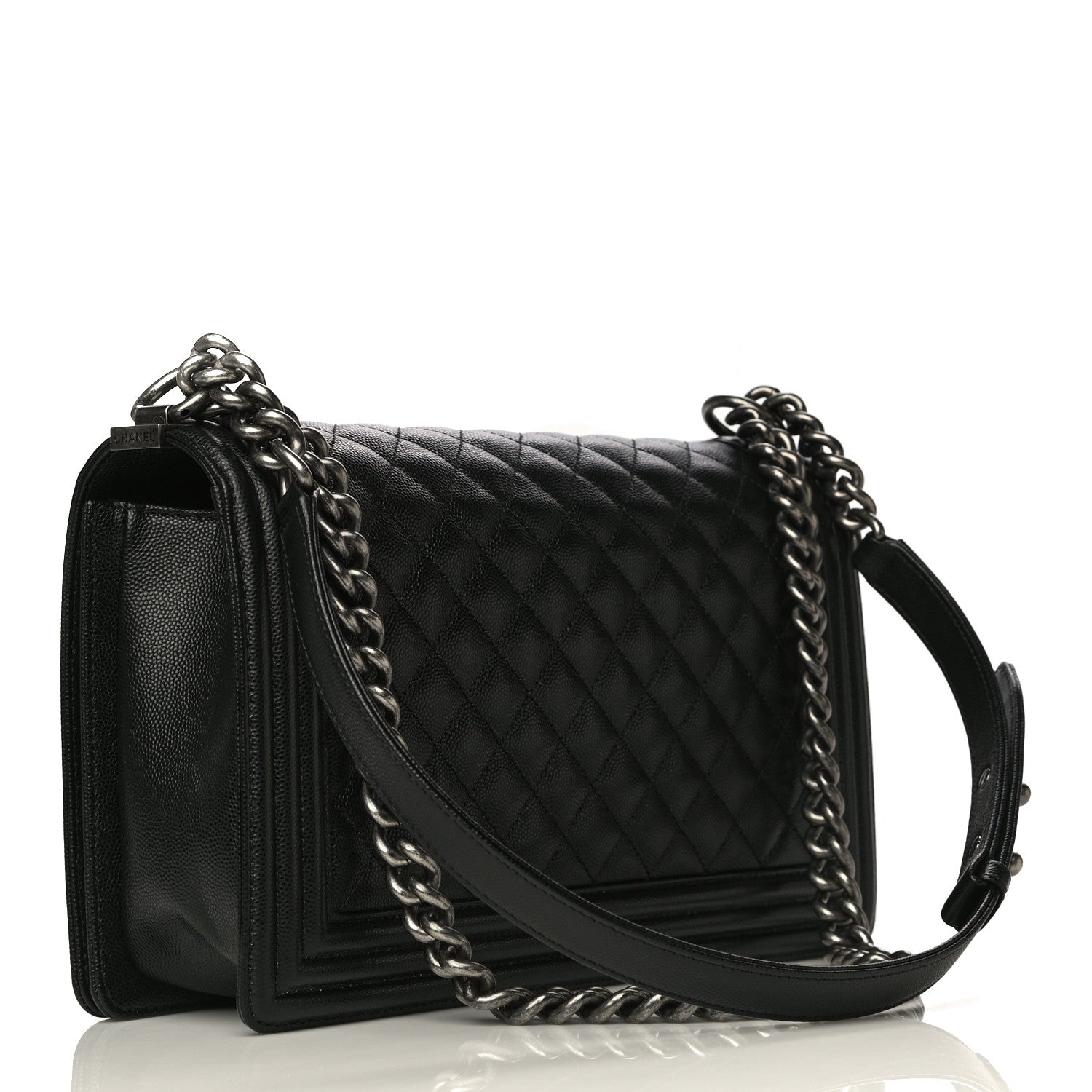 Chanel Caviar Quilted New Medium Boy Flap Black 3 of 11