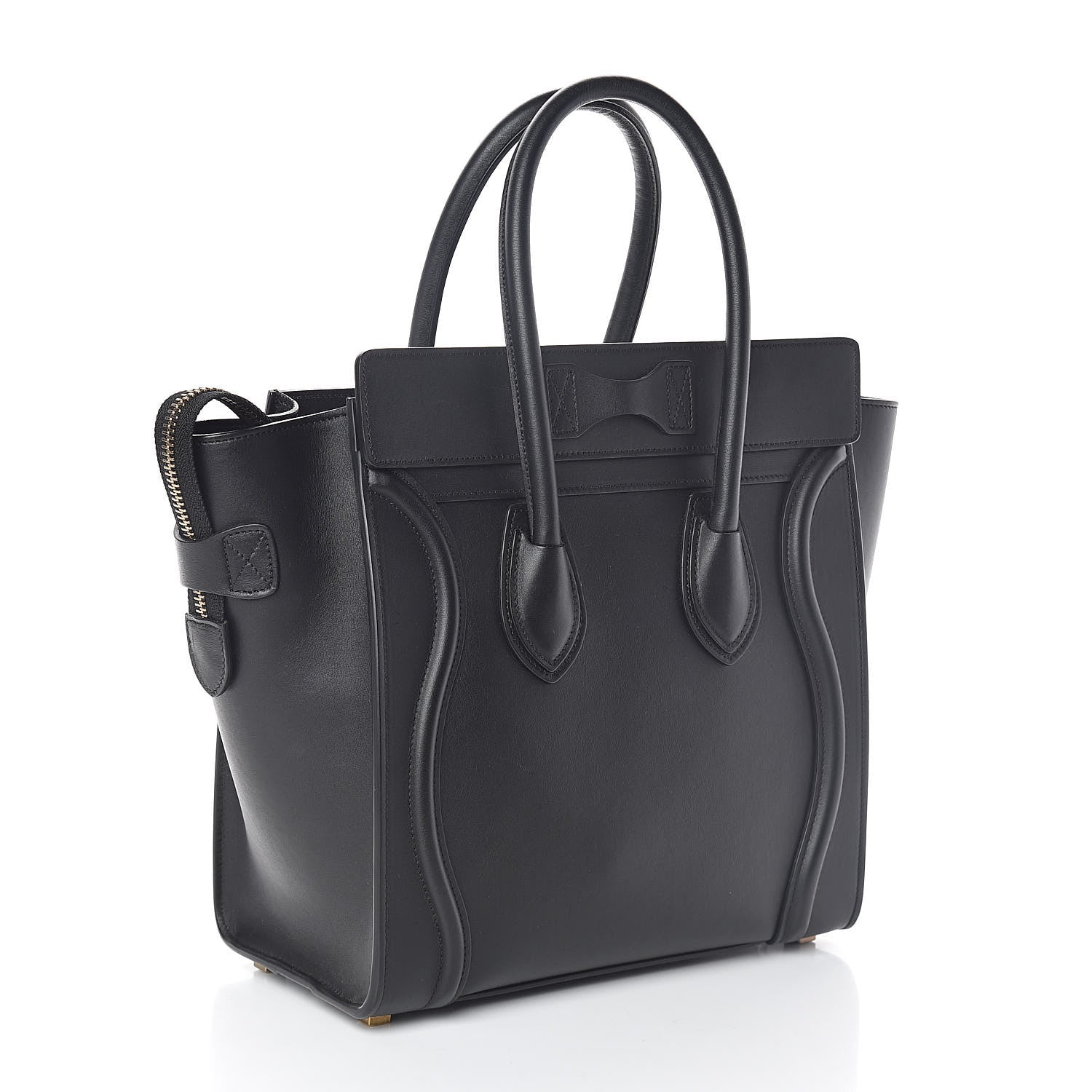 Celine Smooth Calfskin Micro Luggage Black 3 of 8