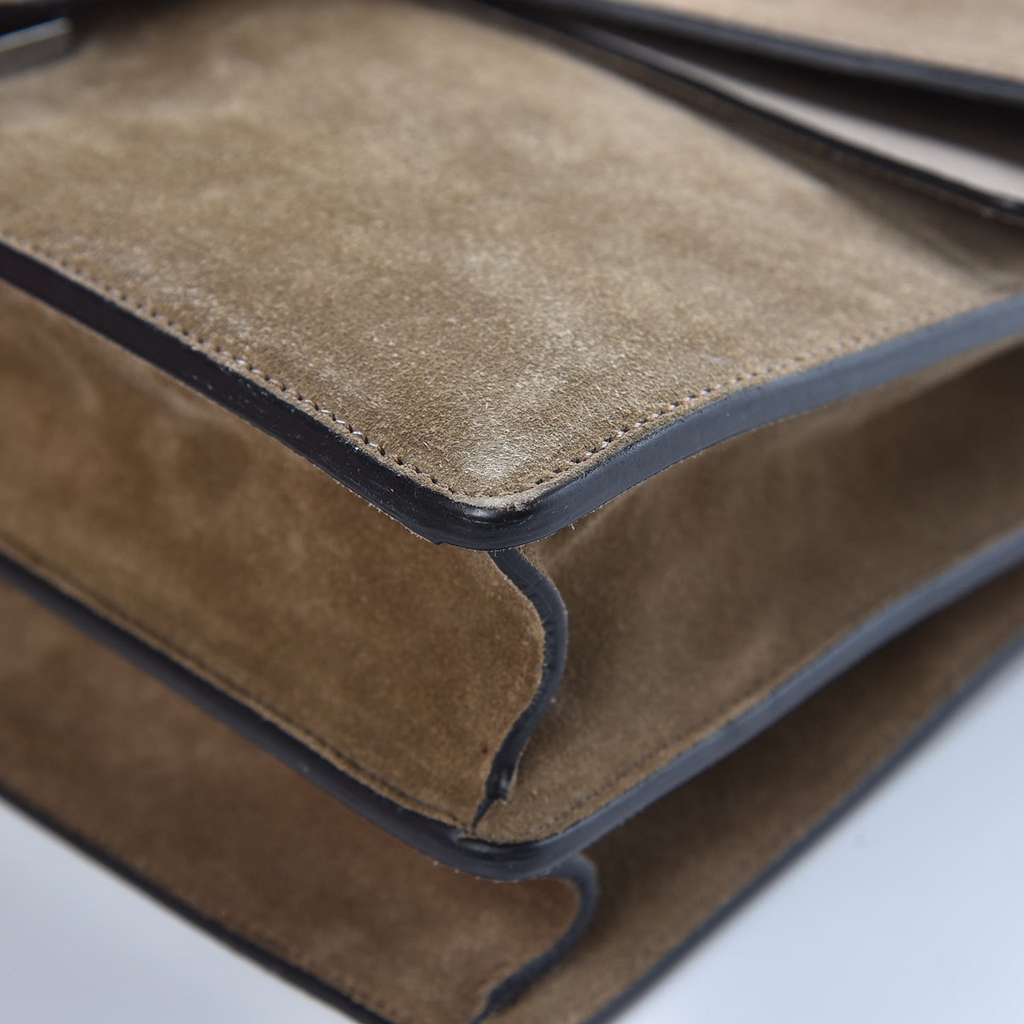 Suede Medium Dionysus Shoulder Bag Taupe