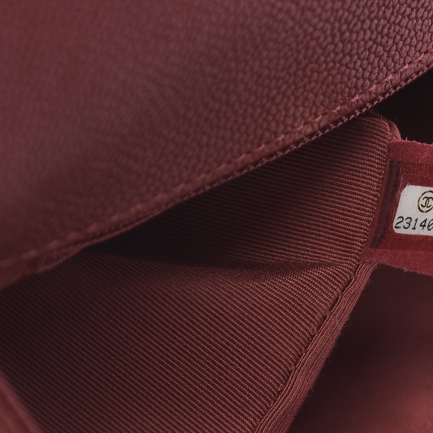 Chanel Caviar Quilted New Medium Boy Flap Dark Red 7 of 11