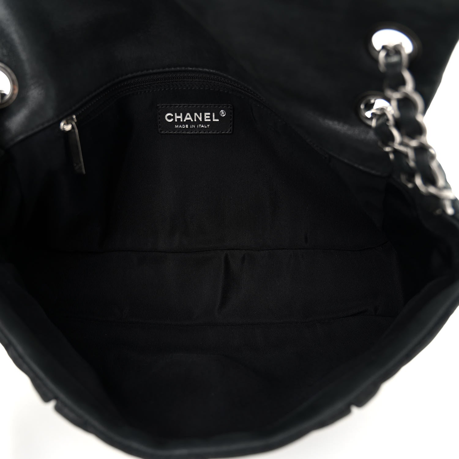 Chanel Iridescent Calfskin Large Chic Quilt Flap Black 5 of 11
