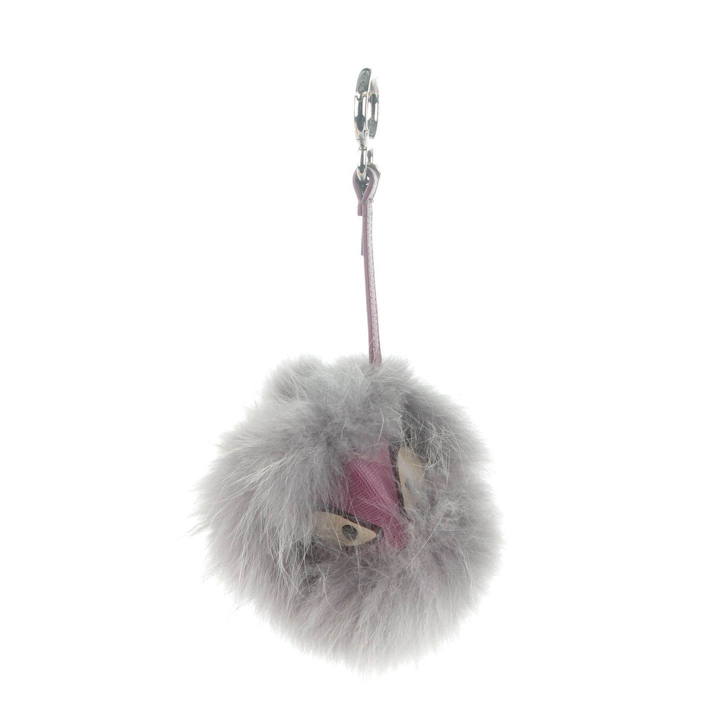 Fox Fur Jessy Jr Monster Bag Bug Charm Lilla Multicolor Perla