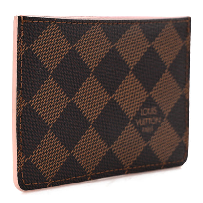 Louis Vuitton Damier Ebene Caissa Card Holder Rose Ballerine 3 of 7