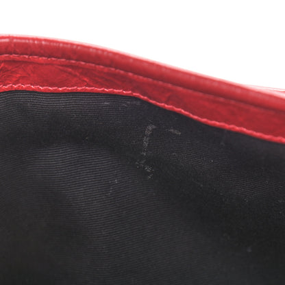 Saint Laurent Crinkled Calfskin Matelasse Monogram Baby Niki Chain Satchel Rouge Eros 9 of 11