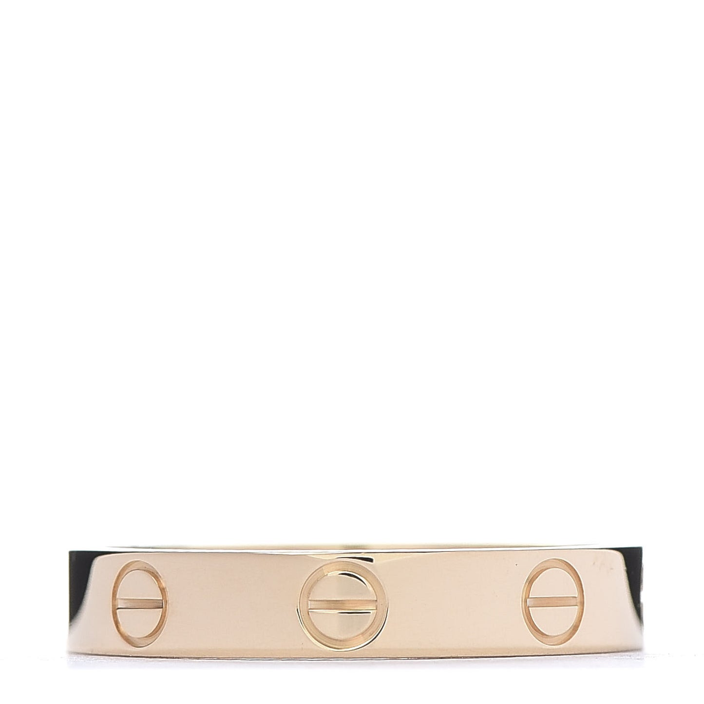 18K Yellow Gold 3.5mm LOVE Wedding Band Ring 55 7.25