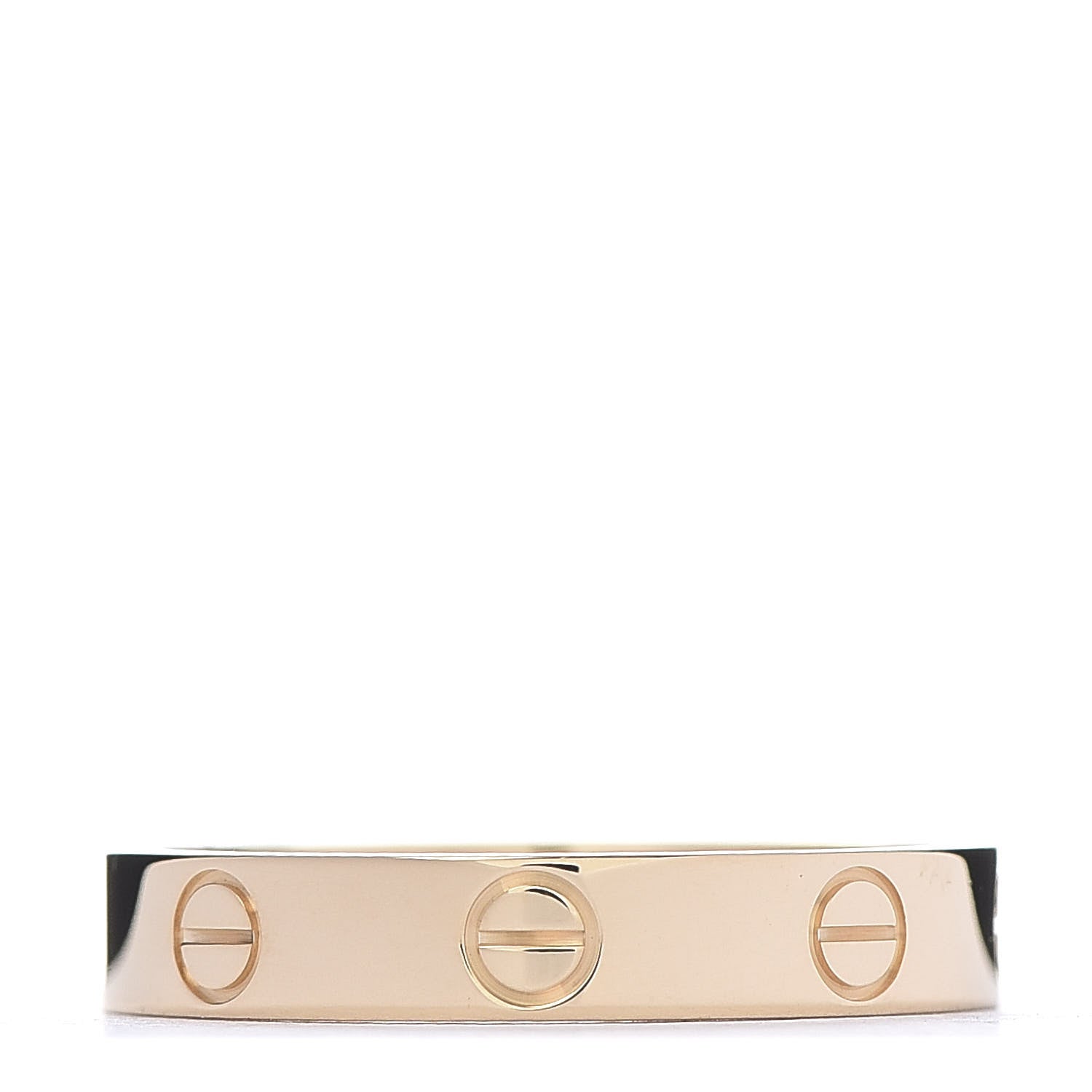 Cartier 18K Yellow Gold 3.5mm LOVE Wedding Band Ring 55 7.25 1 of 5