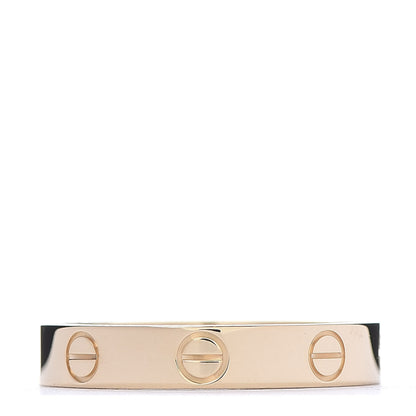 Cartier 18K Yellow Gold 3.5mm LOVE Wedding Band Ring 55 7.25 1 of 5