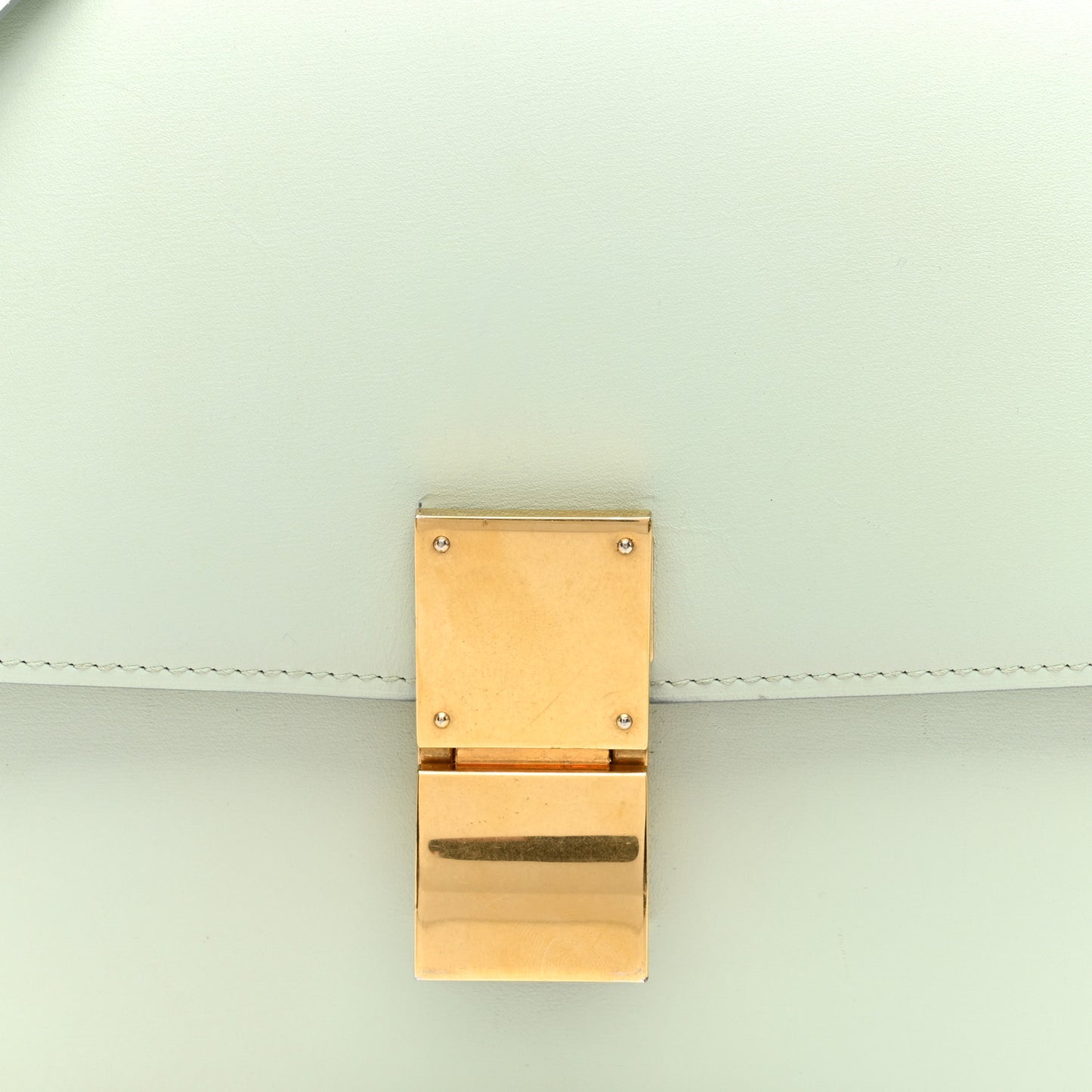 Box Calfskin Medium Classic Box Flap Bag Mint