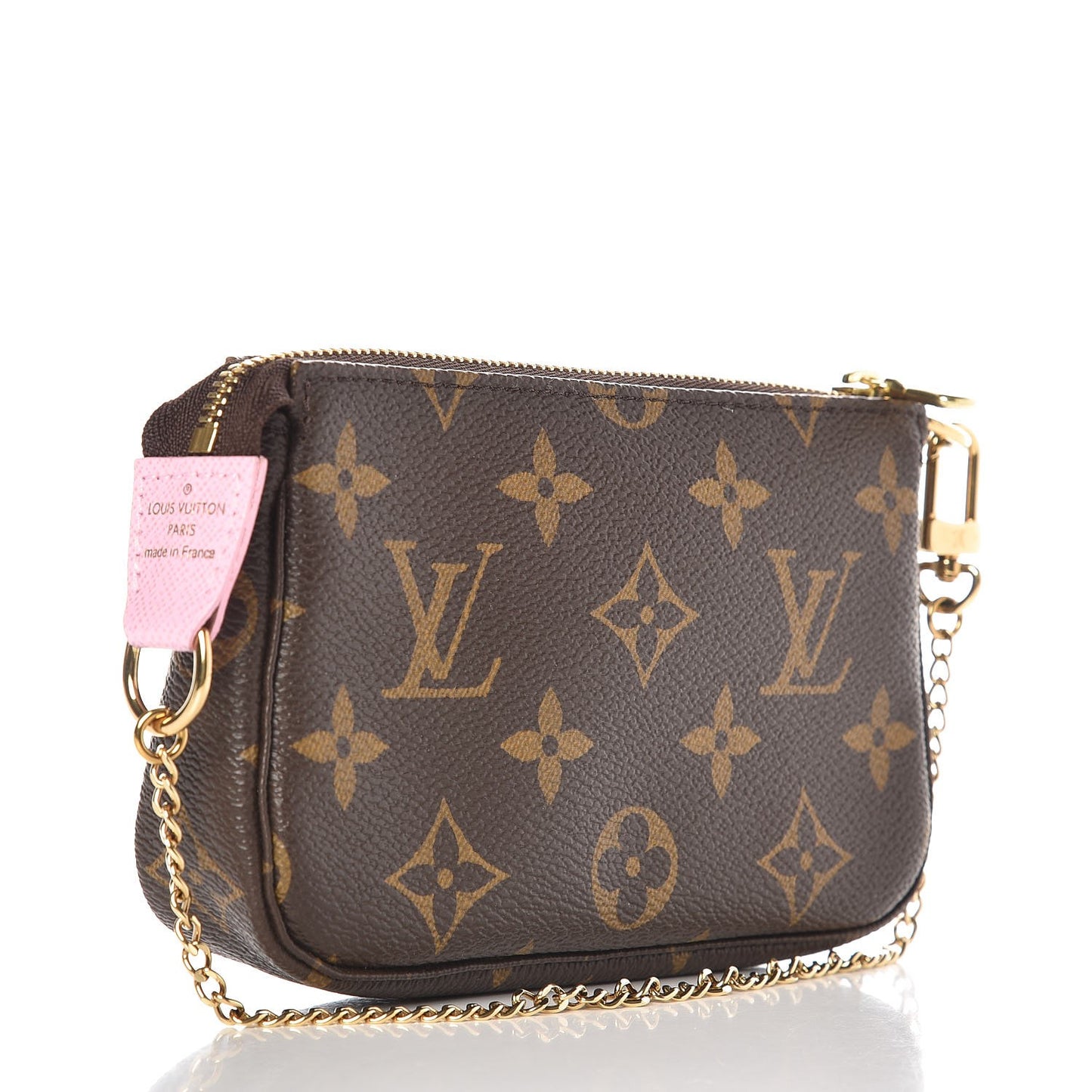 Monogram 2016 Christmas Animation Mini Pochette Accessories Rose Ballerine