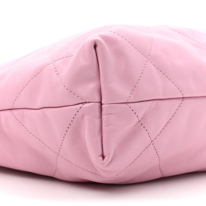 Chanel Shiny Calfskin Quilted Small Chanel 22 Pink 11 of 11