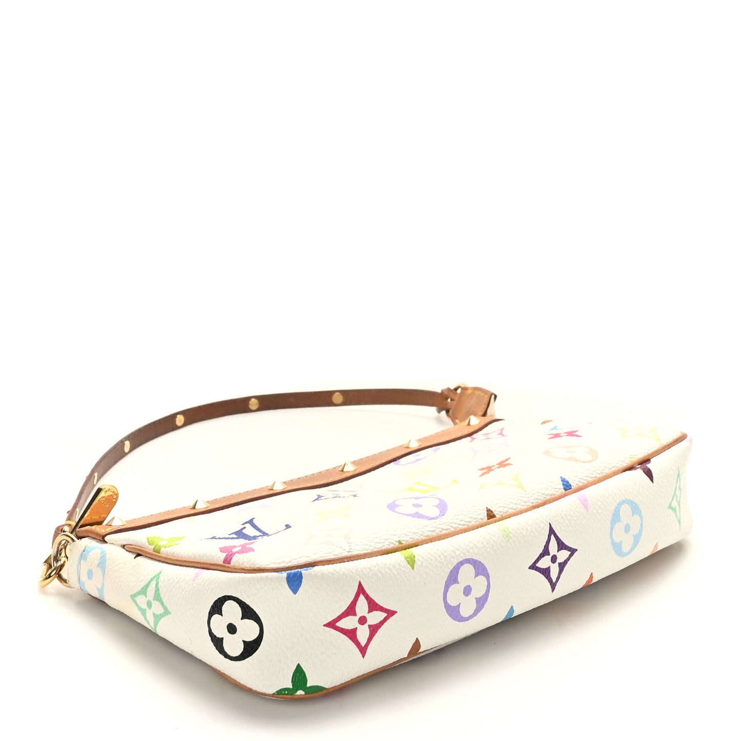 Monogram Multicolor Pochette Accessories White