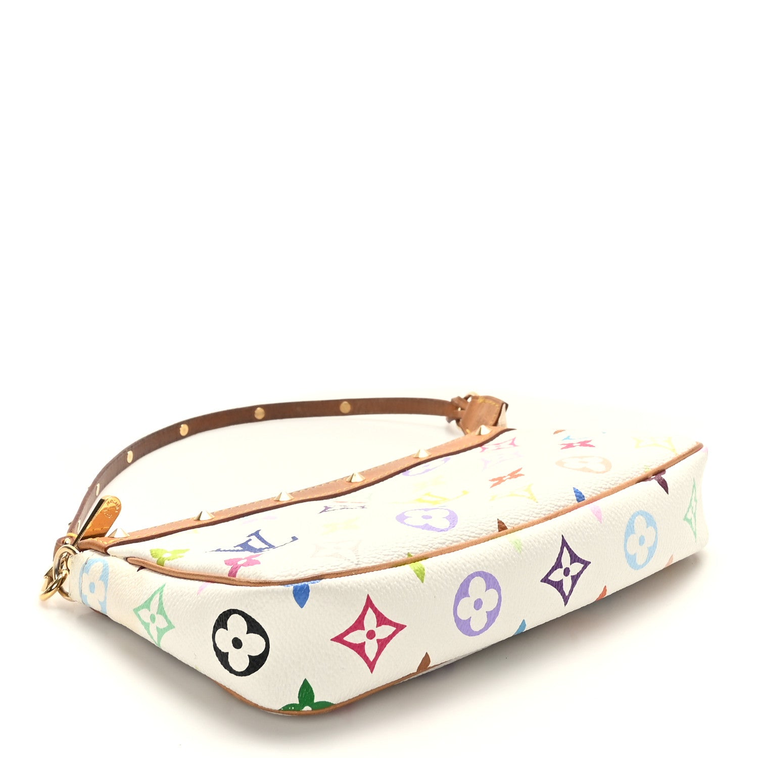 Louis Vuitton Monogram Multicolor Pochette Accessories White 4 of 10